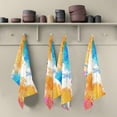 thumbnail image 1 of Dreamtimes Watercolor Dragonfly Flower 4PCS Kitchen Towels Dish Clothes Absorbent Dishcloths Reusable Rapid Drying for Kitchen Bathroom Hotel Household Hand Towels 28"X18" inch, 1 of 7