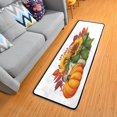 thumbnail image 1 of Dreamtimes Watercolor Fall Pumpkin Hallway Runner Rug 2'x6' Kitchen Rug with Rubber Backing Autumn Sunflowers Non Slip Entryway Rug Runner Washable Soft Area Rug for Hallway Bedroom Kitchen Decor, 1 of 6