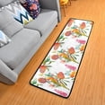 thumbnail image 1 of Dreamtimes Watercolor Floral Parrot Hallway Runner Rug 2'x6' Kitchen Rug with Rubber Backing Tropical Berry Spring Non Slip Entryway Rug Runner Washable Soft Area Rug for Hallway Bedroom Kitchen Decor, 1 of 6