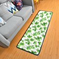 thumbnail image 1 of Dreamtimes Watercolor Leaves Clover Hallway Runner Rug 2'x6' Kitchen Rug with Rubber Backing St Patrick's Day Non Slip Entryway Rug Runner Washable Soft Area Rug for Hallway Bedroom Kitchen Decor, 1 of 6