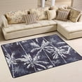 thumbnail image 1 of Dreamtimes Watercolor Palm Tree Area Rug 72x48in Black and White Plants Non-Slip Floor Carpet Comfort Floor Mats Decor for Indoor Living Dining Room and Bedroom Area, 1 of 7