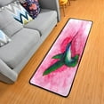thumbnail image 1 of Dreamtimes Watercolor Pink Hummingbird Hallway Runner Rug 2'x6' Kitchen Rug with Rubber Backing Spring Bird Heart Non Slip Entryway Rug Runner Washable Soft Area Rug for Hallway Bedroom Kitchen Decor, 1 of 6