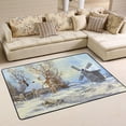 thumbnail image 1 of Dreamtimes Winter Landscape Non-Slip Area Rug 72"x48", Snowy Rustic Soft Non Slip Washable Floor Mats for Indoor Front Porch,Living Room, Bedroom,Kitchen, 1 of 5