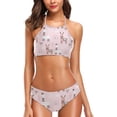 thumbnail image 1 of Dreamtimes Women's Fantastic Stylish Halter Tie Push-up 2 Pcs Beach Swimsuit/Bathing/Bikini Set, Medium, 1 of 6