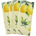thumbnail image 1 of Dreamtimes Yellow Fresh Lemon Kitchen Towels Set of 4,Super Soft and Strong Absorption Dish Towels,Multifunctional Table Towels,Tea Towels, Decorative Towels 28x18in, 1 of 6