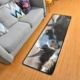 thumbnail image 1 of Dreamtimes Young Bull Runner Rug 2'x6' Kitchen Rug Non Slip with Rubber Backing Black White Face Washable Soft Area Rug Carpet Entryway Rug Runner for Hallway Bedroom Kitchen Decor, 1 of 6