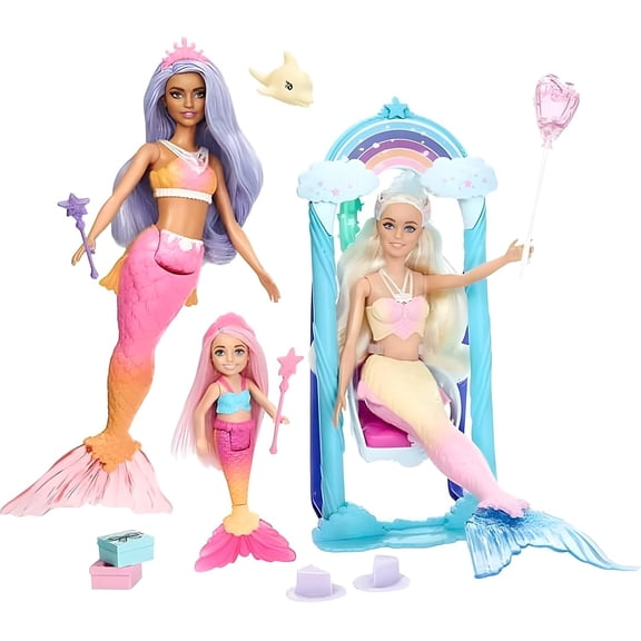 Dreamtopia Mermaid Barbie Doll 3-Pack
