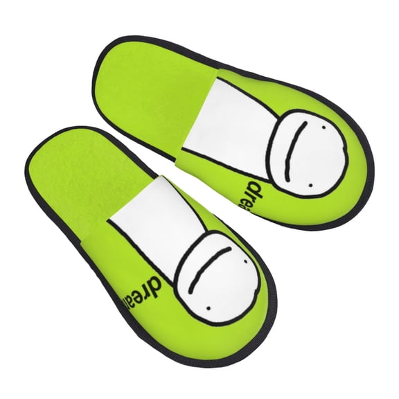 Dreamwastaken Furry Slippers For Men Women Fuzzy House Slippers Winter Anti-Slip Indoor And Outdoor Slip On Shoes Large