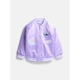 thumbnail image 1 of Stitch Girls' Graphic Patch Varsity Sateen Jacket with Long Sleeves, Sizes 4-12, 1 of 4