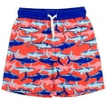 thumbnail image 1 of Dreamwave Shark Infant Baby Boys Swim Trunks Bathing Suit Red 12 Months, 1 of 5