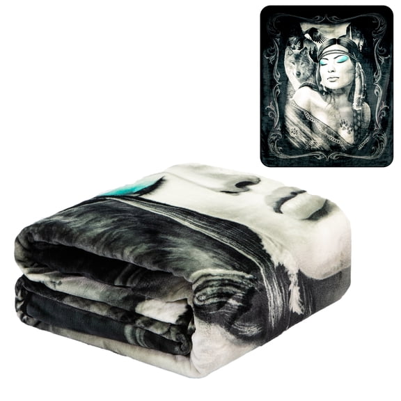 Dreamweaver Flannel Blanket, QUEEN, 79"x 95", Lightweight Microfiber, Multi Purpose