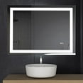 thumbnail image 1 of Dreamwerks 36" W x 24" H Rectangular LED Bathroom Mirror with Dimmer & Defogger, 1 of 5