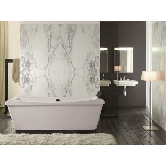 Dreamwerks 68" W x 29" D x 22-1/2" H Freestanding Soaker Bathtub