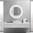 thumbnail image 1 of Dreamwerks Liza 24" x 24" Round LED Lighted Mirror with Dimmer & Defogger, 1 of 17