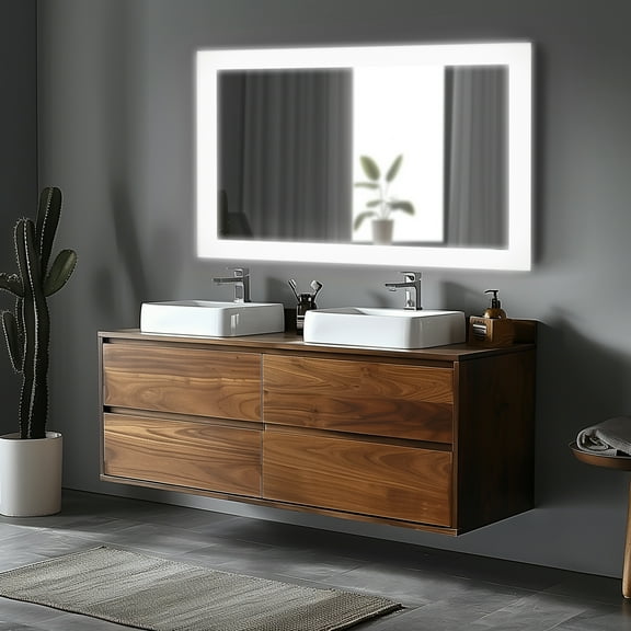 Dreamwerks Terah 48"W x 32"H Wall Mounted LED Mirror