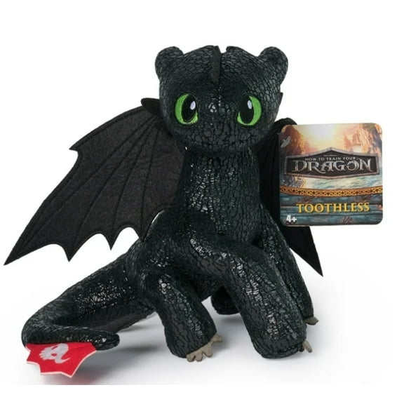 Dreamworks Dragons How to Train Your Dragon Toothless Plush Toy, 8"
