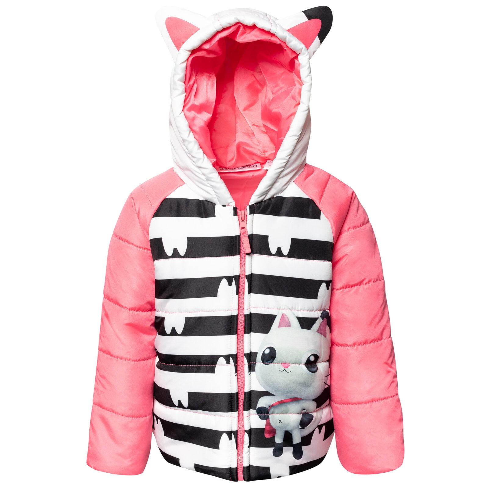 Hello Kitty Infant/Toddler Girl's Puffer Hooded Winter Jacket