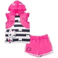 thumbnail image 1 of Dreamworks Gabby's Dollhouse Pandy Paws Hooded Tank Top and Dolphin Shorts Outfit Set Toddler to Big Kid, 1 of 5