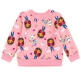 thumbnail image 1 of Dreamworks Gabby's Dollhouse Pandy Paws MerCat Cakey Cat Big Girls French Terry Sweatshirt Pink 10-12, 1 of 5