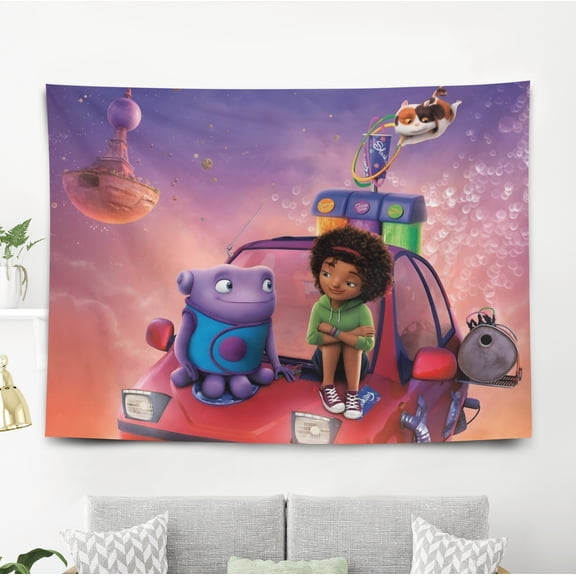 Dreamworks Home-Theme Anti-pilling Tapestry Gift Wall Hanging Backdrop for Room Bedroom Girls Fans Background Banner Party Birthday Supplies Decor59"×39"(150cm*100cm)