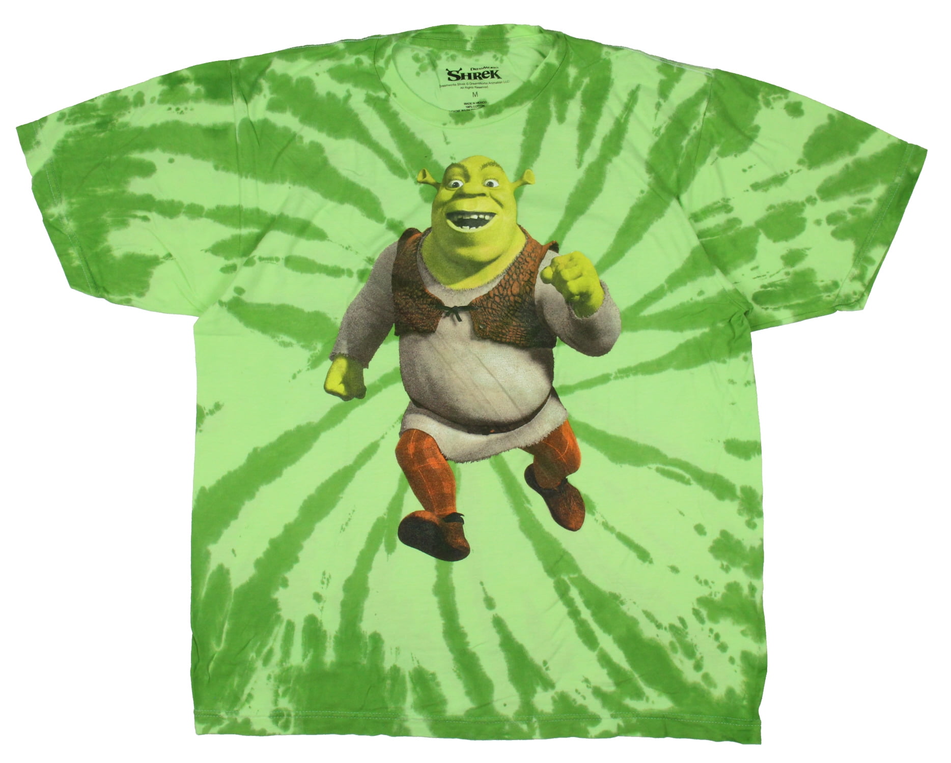 Dreamworks Shrek Men's Running Ogre Tie-Dye T-Shirt - Walmart.com