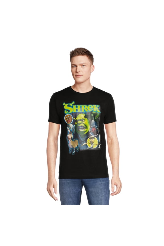 Dreamworks Shrek T-Shirt Men's Angry Ogre Adult Graphic Print Tee