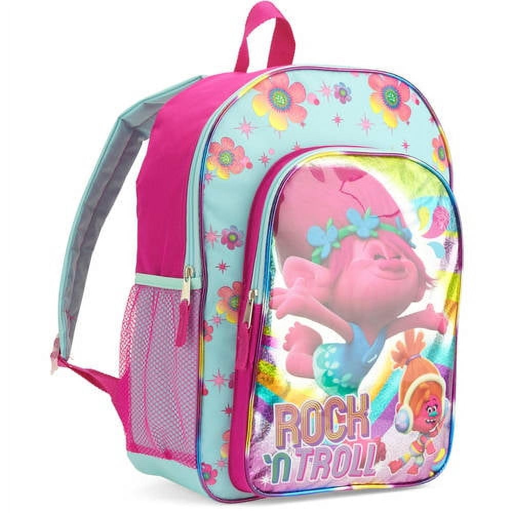Trolls World Tour Backpack and Lunch Box Set for Girls Kids ~ Deluxe 16  Trolls Backpack with Detachable Insulated Lunch Bag and Bonus Tattoos ( Trolls School Supplies Bundle): Buy Online at Best