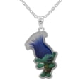 thumbnail image 1 of Dreamworks Trolls Brass Trolls Guy Diamond Pendant Necklace with 18" Chain 1" x .75", 1 of 1