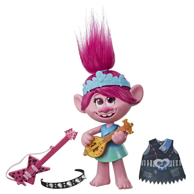 Dreamworks Trolls World Tour Pop-to-Rock Poppy, for Kids Ages 4 and up