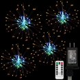 Dreamworth Remote Firework Copper YPF5 Wire Lights, 4 Connection LED