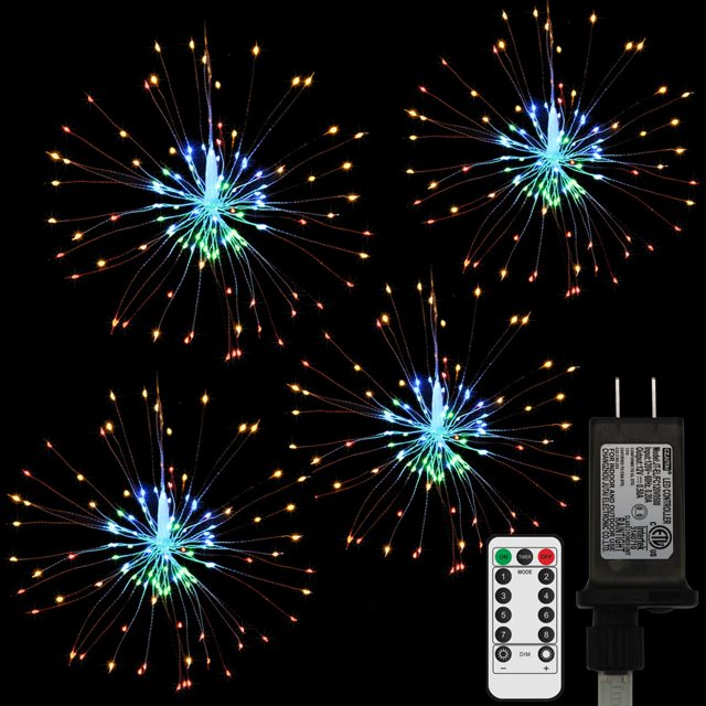 Dreamworth Remote Firework Copper YPF5 Wire Lights, 4 Connection LED