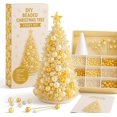thumbnail image 1 of Dreamy Beaded Christmas Tree DIY Kit, Christmas Craft Decoration Set | Handmade Holiday Project for Home Decor, Seasonal Display and Creative Gifts (Yellow), 1 of 7