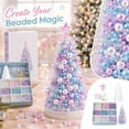 thumbnail image 1 of Dreamy Beaded Christmas Tree DIY Kit, Perfect for Decorating Home Office or Workspace with a Unique Handmade Festive Touch (Purple), 1 of 4