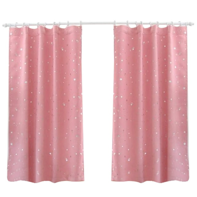 Dreamy Blackout Curtain Panels, Thermal Insulated for Kids' Rooms, Noise Reduction, Energy Saving, Twinkle Star Motifs, Convenient Care (Set)