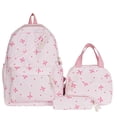 thumbnail image 1 of Dreamy Bow Backpack for Girls with Lunchbox, Coquette Bow Backpack - Cute Comfy Everyday Essential Set, 1 of 3