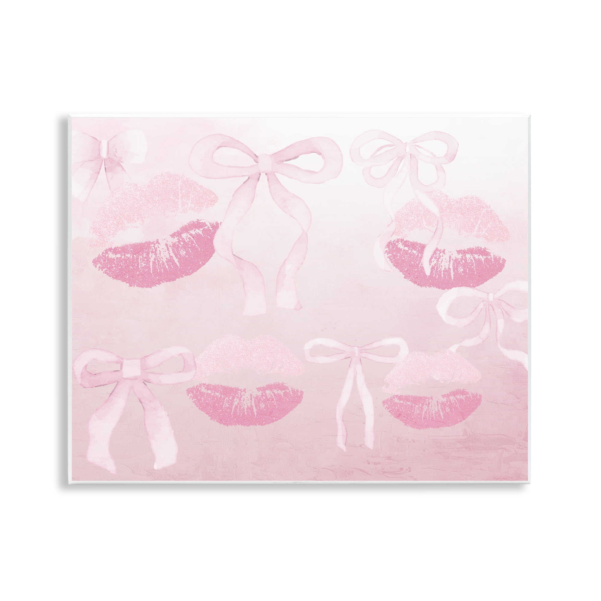 Dreamy Bows & Lips Wall Plaque Art, design by Kim Allen