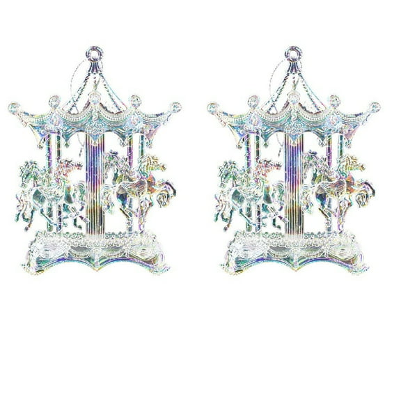 Dreamy Carousel Cake Decoration, Multicolor Rotating Cake Insert, Enchanting Cake Topper for Birthdays, Elegant Party Centerpiece, Memorable Celebration Accessory