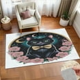 thumbnail image 1 of Dreamy Cat Night Sky Soft Large Area Rugs Washable Rug With Non-Slip Backing Carpet For Living Room Bedroom Kitchen, 1 of 6