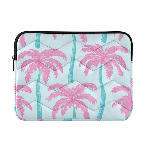 Dreamy Color Palm Trees Quilted Laptop Protective Cases Computer Sleeves Tablet Bags Briefcases M