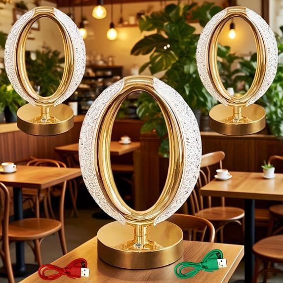 Dreamy Crystal Touch Table Lamp, Luxury LED Night Light, 3-Level Dimmable, Bedside Reading Lamp, Atmosphere Light for Living Room, Bar, Coffee Shop, Ideal Festival Gift