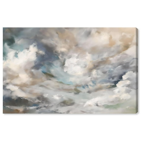 Dreamy Cumulus Canvas Print Abstract Decor by Art Remedy, Gallery Wrapped, 54 x 36