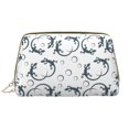 thumbnail image 1 of Dreamy Cute Lizard Gecko Makeup Bag, Large Capacity Travel Cosmetic Bag for Women Girls- Travel Toiletry Bag Leather Portable Waterproof Makeup Case Organizer with Handle, 1 of 4