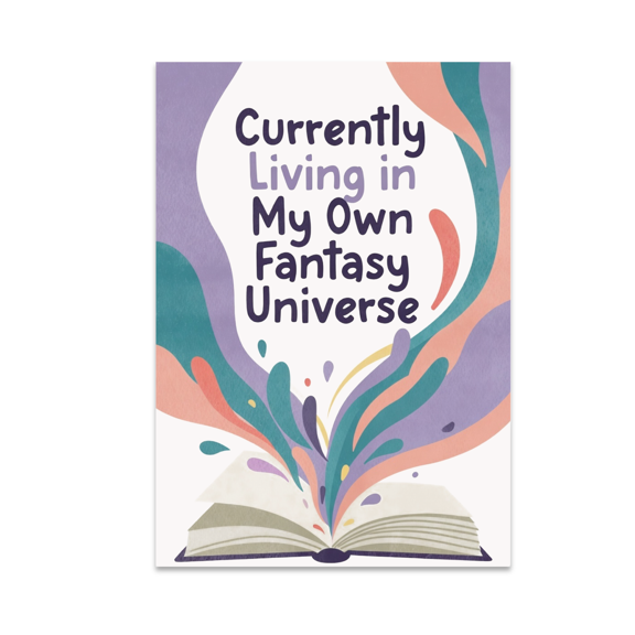 Dreamy Fantasy Wall Art - Book Lover - 13x19 Poster Print