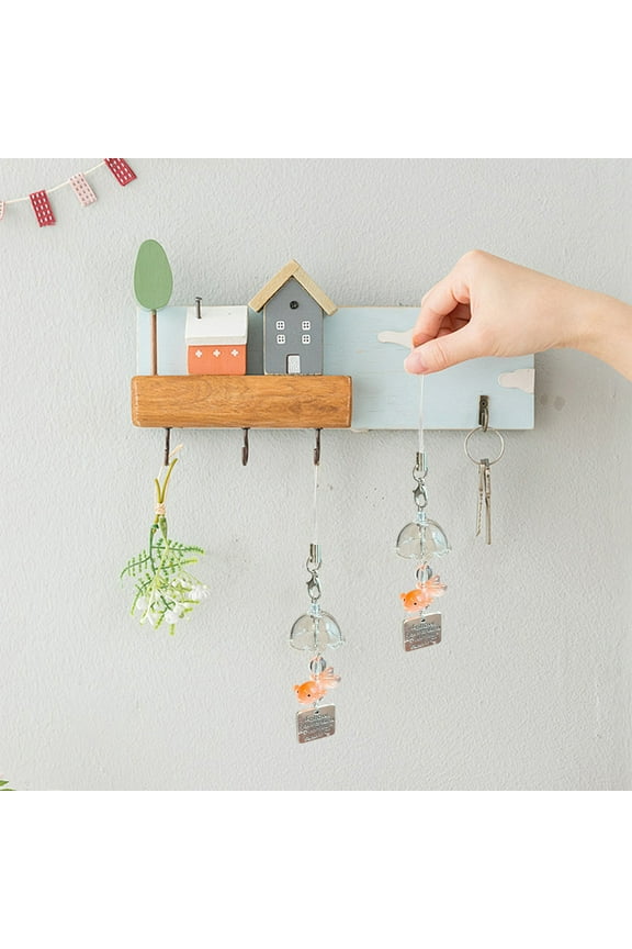 Dreamy Goldfish Wind Chime, DIY Handmade Phone Lanyard Accessory, Cute Keychain Decor for Bags Keys, Unique Gift for Fish Lovers Holiday Decorations Holiday Gifts