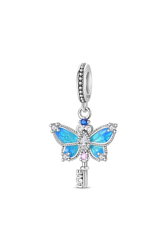 Dreamy Magic Key Silver Plated Charm