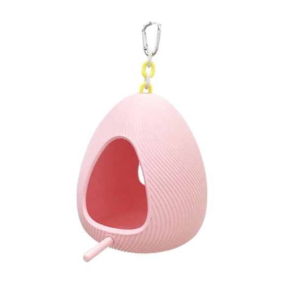 Dreamy Modern Birdhouse, Feathered Home Egg Pod, Wildlife Attraction Design for Hummingbirds, Effortless Installation for Patios and Balconies, Ideal for Bird Lovers