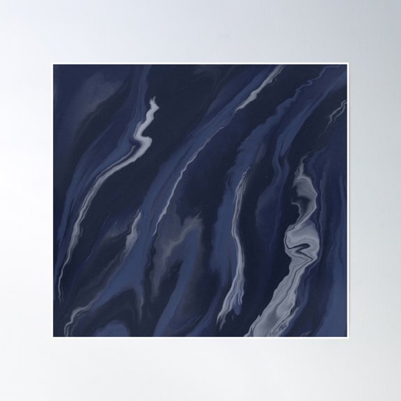 Dreamy Ocean Waves Poster Wall Art, Modern Wall Decor, 30x30 UNFRAMED