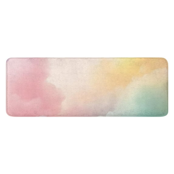 Dreamy Pastel Sky Kitchen Rug Mat,Kitchen Runner Rugs Non Skid Washable,Decorative Kitchen Floor Mats for Kitchen,Sink,Laundry,17"x47.2"