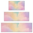 thumbnail image 1 of Dreamy Pastel Sky Kitchen Rugs Sets Of 3,Kitchen Runner Rugs Non Skid Washable,Decorative Kitchen Floor Mats for Kitchen,Sink,Laundry,17"x30"+ 17"x47" + 17"x59", 1 of 6