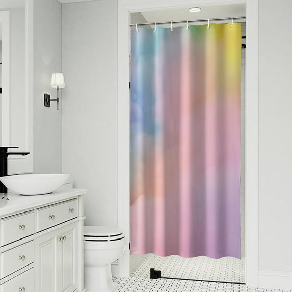 Dreamy Pastel Sky Shower Curtain 36"x72" ,Bathroom Decorative Shower Curtains Set with 12 Hooks,Modern Waterproof Washable Shower Curtain